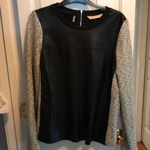 Rebecca Taylor lamb skin front top